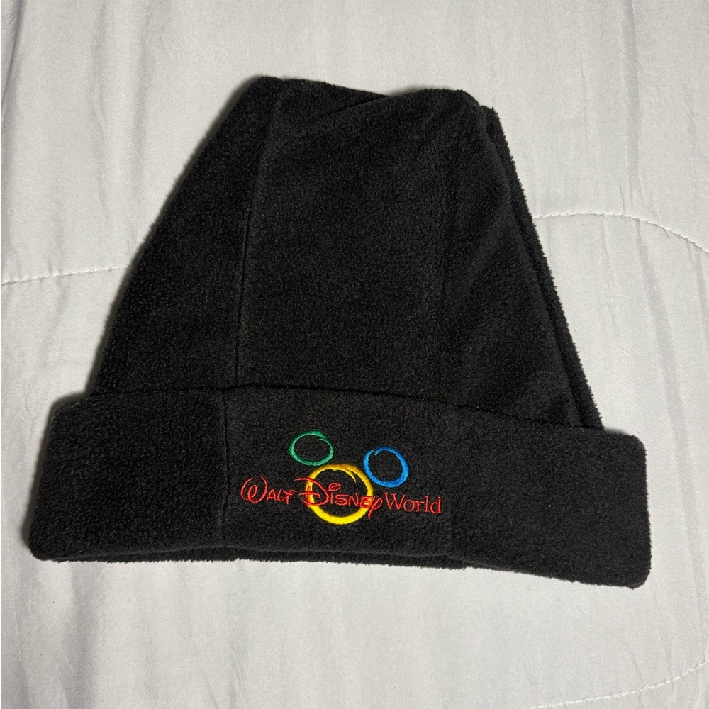 Vintage Disney World Black Beanie Hat